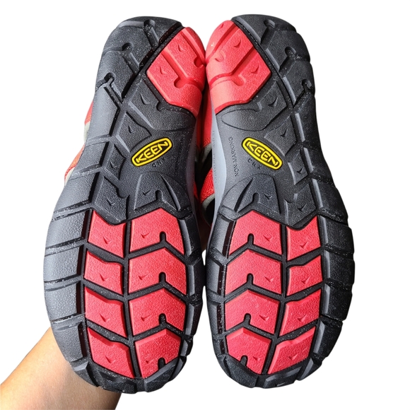 NWOT Big Kids Keen Seacamp II CNX Red Hybrid Water Sandal Racing Red Size 5 - Picture 7 of 8